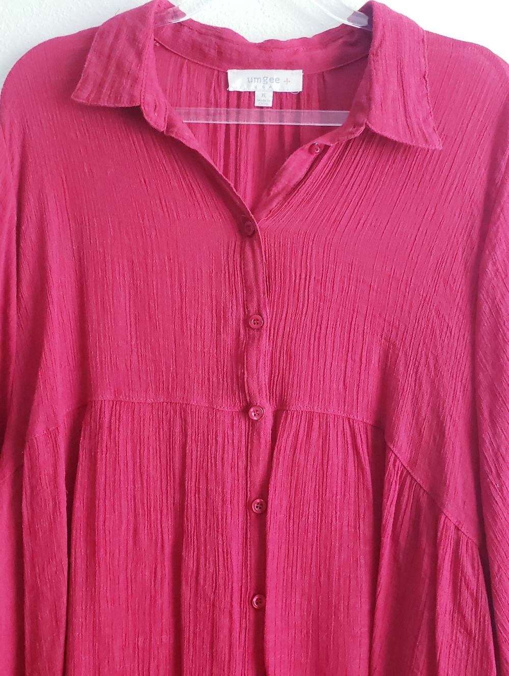Umgee Pamala 1/2 Sleeve Swing Blouse - Picture 3 of 8